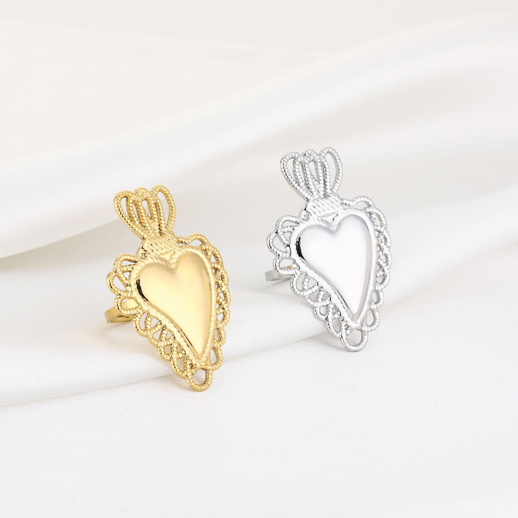 Sagrado Corazón Ring Goud