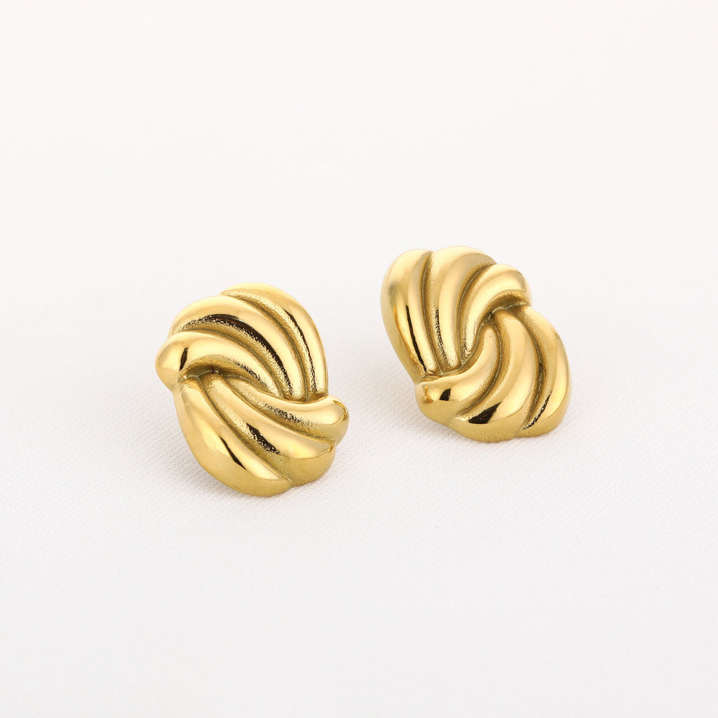 Mochima Waves Earrings Gold