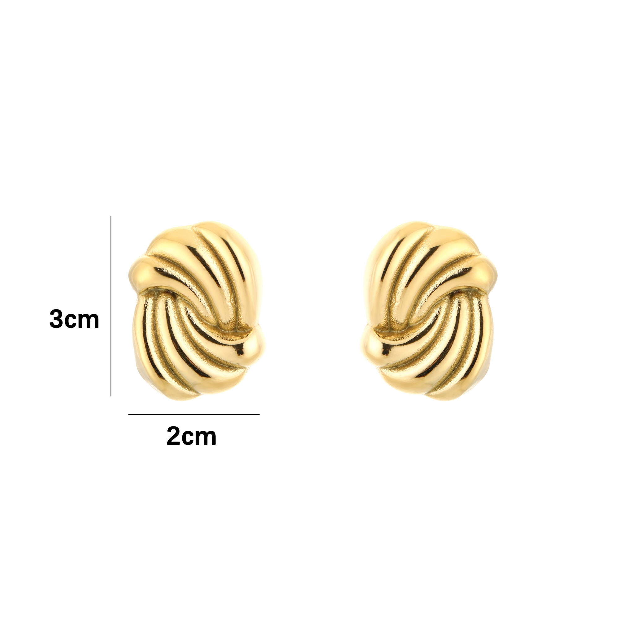 Mochima Waves Earrings Gold
